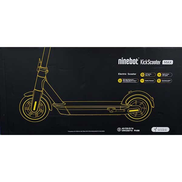 Trotineta electrica NINEBOT KickScooter MAX G30, 10 inch, pliabila, dark grey