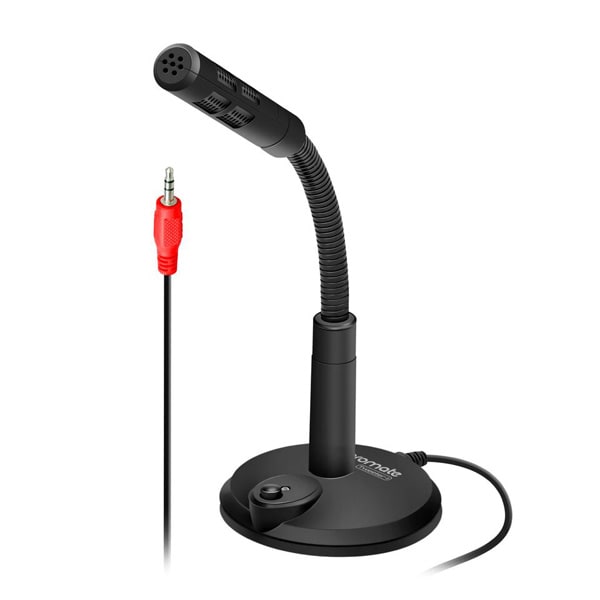 Microfon PC PROMATE Tweeter-1, Jack 3.5mm, negru