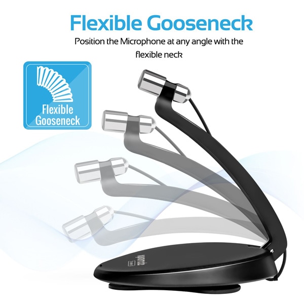 Microfon PC PROMATE Tweeter-5, Jack 3.5mm, negru