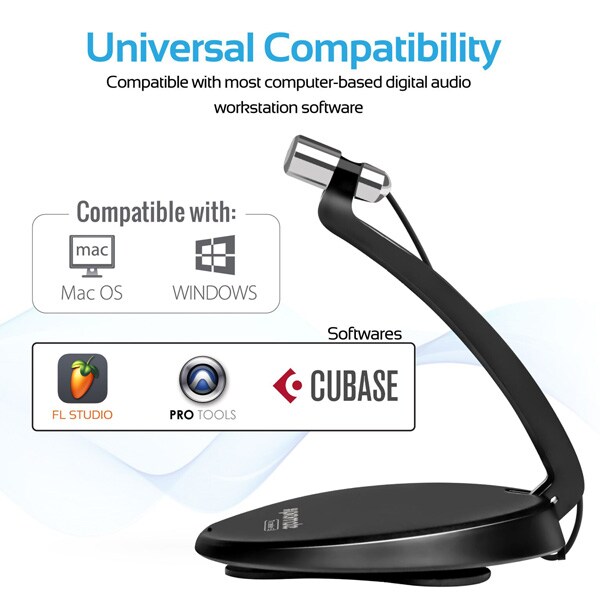 Microfon PC PROMATE Tweeter-5, Jack 3.5mm, negru