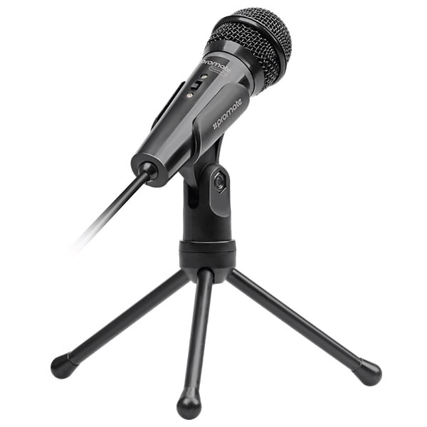 Microfon PROMATE Tweeter-9, Jack 3.5-mm, 1.8m, negru