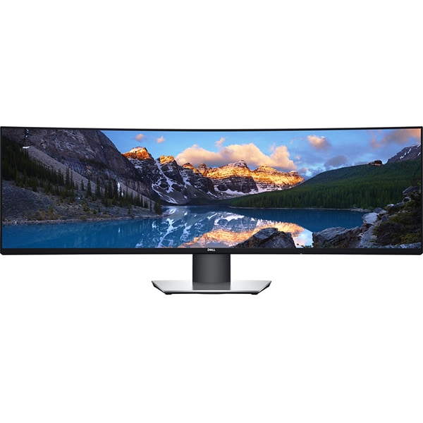 Monitor curbat LED IPS DELL UltraSharp U4919DW, 49", QHD, 60Hz, argintiu