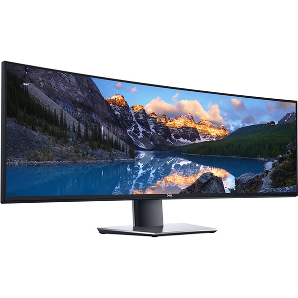 Monitor curbat LED IPS DELL UltraSharp U4919DW, 49", QHD, 60Hz, argintiu