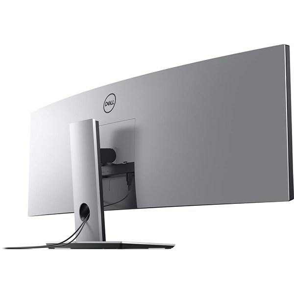 Monitor curbat LED IPS DELL UltraSharp U4919DW, 49", QHD, 60Hz, argintiu