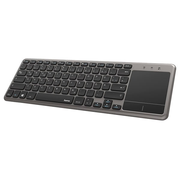 Tastatura Wireless HAMA KW-600T, USB, Touch Pad, negru