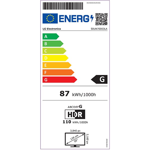 Televizor Smart LED LG 50UN70003LA, 4K Ultra HD, HDR10, 126 cm