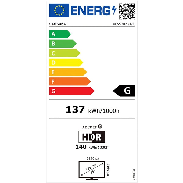 Televizor curbat LED Smart SAMSUNG 55RU7302, Ultra HD 4K, HDR, 138cm