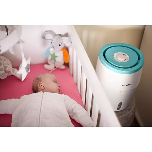 Umidificator PHILIPS HU4801-01, 2l, Tehnologie NanoCloud, alb-verde