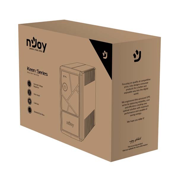 Unitate UPS NJOY Keen 800, 800VA, AVR, Schuko