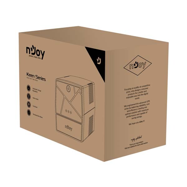 Unitate UPS NJOY Keen 1500, 1500VA, AVR, Schuko