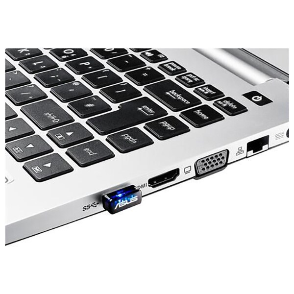 Adaptor USB Wireless ASUS Nano USB-N10, 150Mbps, negru