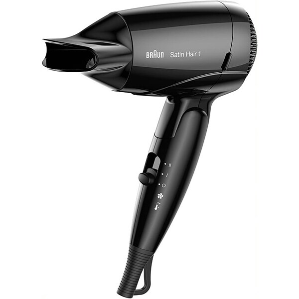 Uscator de par BRAUN Satin-Hair 1 HD130, 1200W, 2 viteze, 2 trepte temperatura, negru
