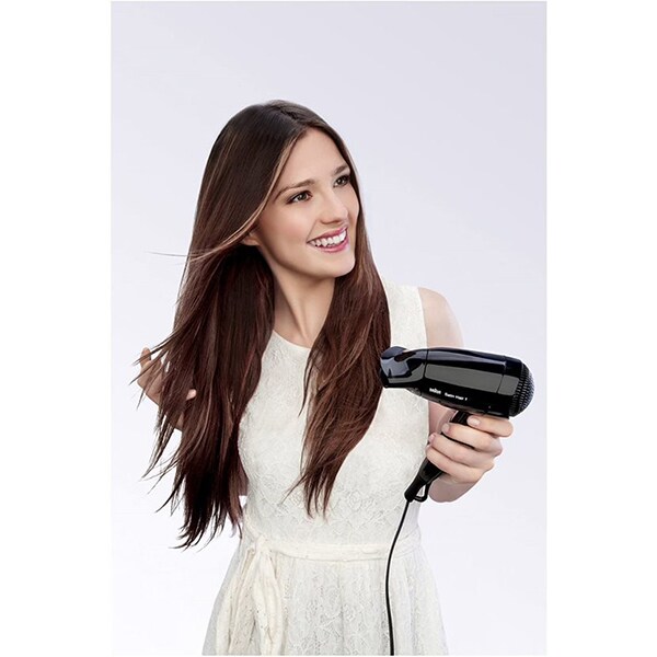 Uscator de par BRAUN Satin-Hair 1 HD130, 1200W, 2 viteze, 2 trepte temperatura, negru