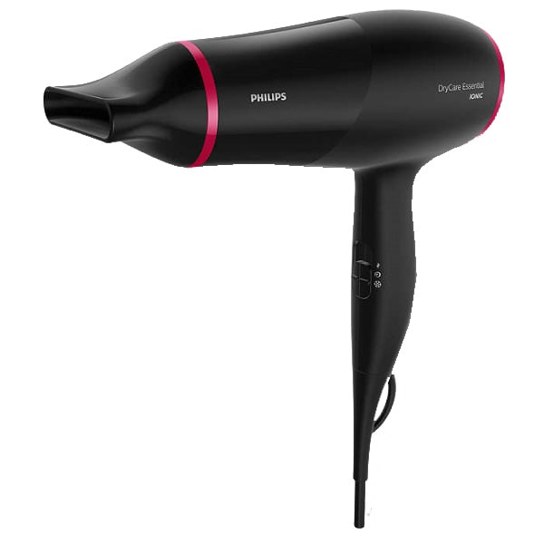 Uscator de par PHILIPS DryCare Essential BHD029/00, 1600W, 2 viteze, 3 trepte temperatura, negru-roz