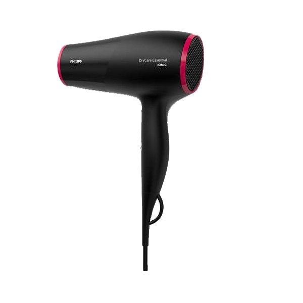 Uscator de par PHILIPS DryCare Essential BHD029/00, 1600W, 2 viteze, 3 trepte temperatura, negru-roz