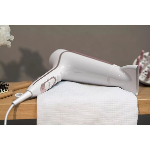 Uscator de par PHILIPS DryCare Advanced BHD186/00, 2200W, 2 viteze, 3 trepte temperatura, alb-roz