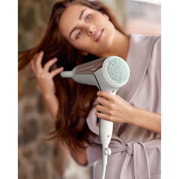 Uscator de par PHILIPS DryCare Advanced BHD186/00, 2200W, 2 viteze, 3 trepte temperatura, alb-roz
