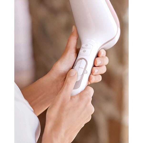 Uscator de par PHILIPS DryCare Advanced BHD186/00, 2200W, 2 viteze, 3 trepte temperatura, alb-roz