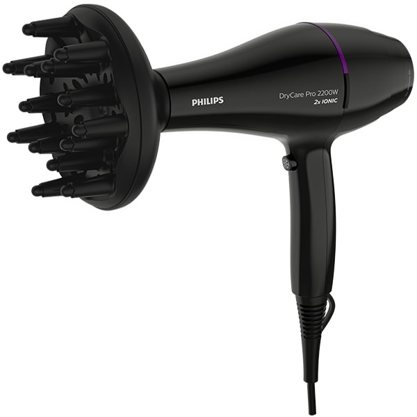 Uscator de par PHILIPS DryCare Pro BHD274/00, 2200W, 6 viteze, 6 trepte temperatura, negru