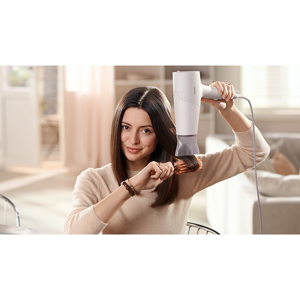 Uscator de par PHILIPS Seria 5000 BHD501/00, 2100W, 2 viteze, 3 trepte temperatura, alb