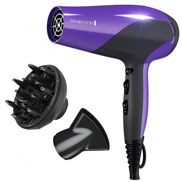 Uscator de par REMINGTON Ionic Dry D3190, 2200W, 2 viteze, 3 trepte temperatura, negru-mov