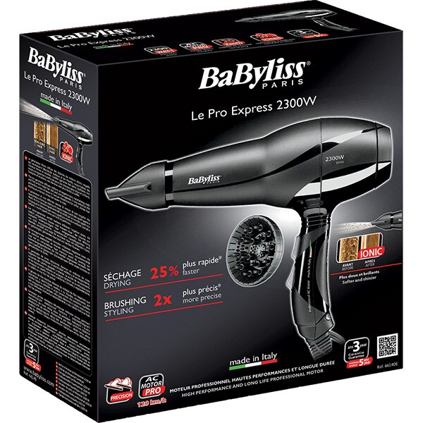 Uscator de par BABYLISS 6614DE, 2300W, 6 viteze, 6 trepte temperatura, negru