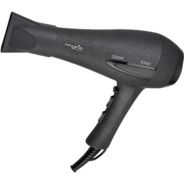 Uscator de par MYRIA MY4829, 2200W, 2 viteze, 3 trepte temperatura, negru