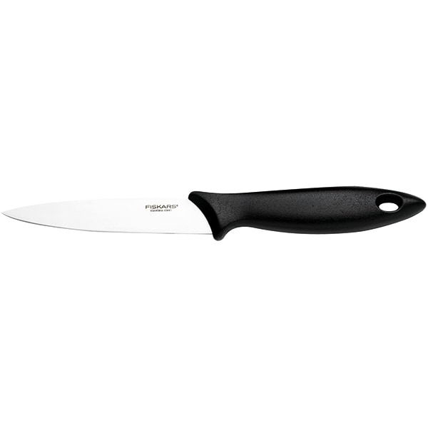 Cutit pentru legume FISKARS Essential 1023778, 11cm, otel, negru