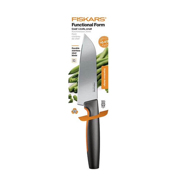 Cutit universal FISKARS Functional Form 1057541, 12cm, inox, negru