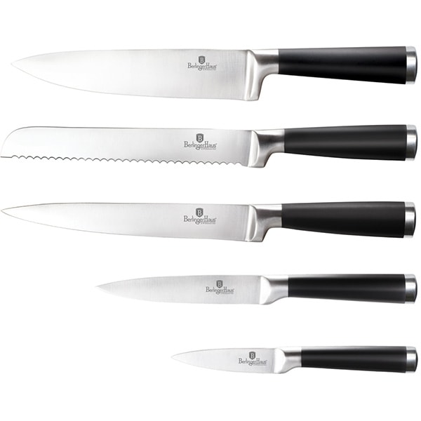 Set cutite BERLINGER HAUS BH/2426, 5 piese, 9-20cm, argintiu