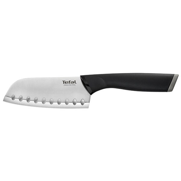 Cutit Santoku TEFAL K2213674, 12.5cm, otel, negru