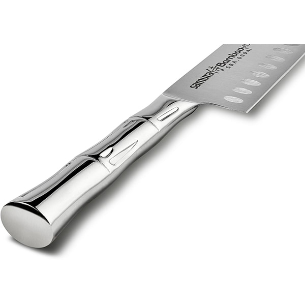 Cutit Santoku SAMURA Bamboo, 16cm, otel, argintiu