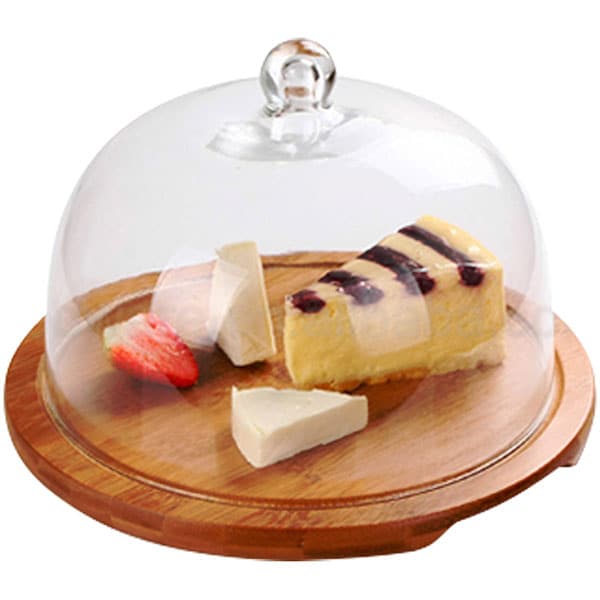 Platou branzeturi cu capac ZOKURA Z1156, 29cm, bambus, maro