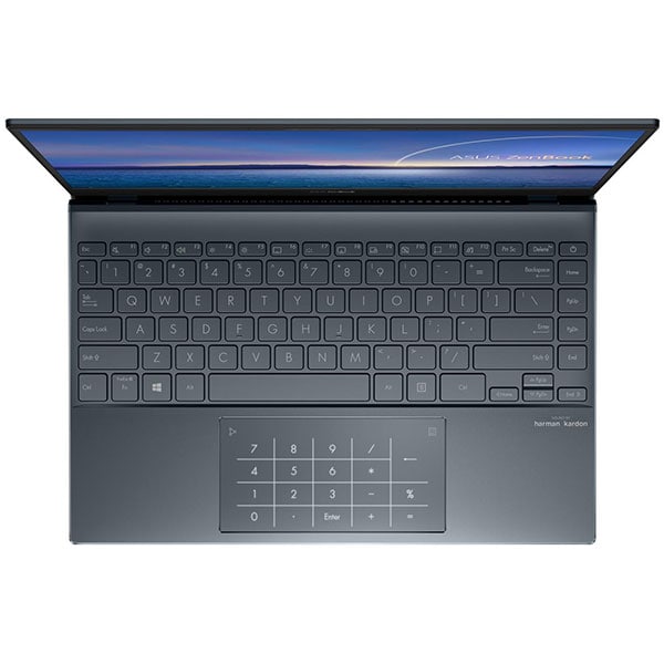 Laptop ASUS Zenbook 13 UX325JA-EG074T, Intel Core i7-1065G7 pana la 3.9GHz, 13.3" Full HD, 32GB, SSD 512GB, Intel Iris Plus Graphics, Windows 10 Home, gri