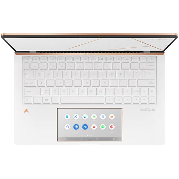 Laptop ASUS ZenBook Edition 30 UX334FL-A4052R, Intel Core i7-8565U pana la 4.6GHz, 13.3" Full HD, 16GB, SSD 512GB, NVIDIA GeForce MX250 2GB, Windows 10 Pro, White leather