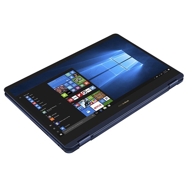 Laptop 2 in 1 ASUS ZenBook Flip UX370UA-C4228R, 13.3" Full HD Touch, Intel Core i7-8550U pana la 4.0Ghz, 16GB, SSD 256GB, Intel UHD Graphics 620, Windows 10 Home, Blue
