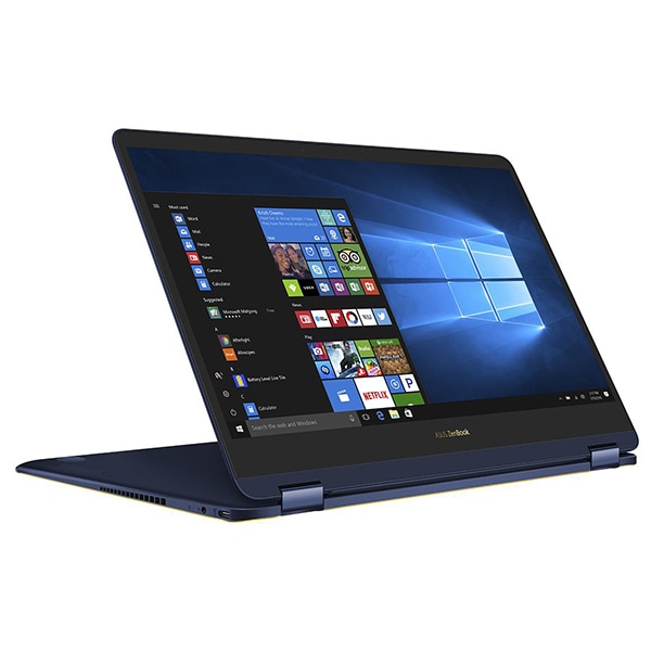Laptop 2 in 1 ASUS ZenBook Flip UX370UA-C4228R, 13.3" Full HD Touch, Intel Core i7-8550U pana la 4.0Ghz, 16GB, SSD 256GB, Intel UHD Graphics 620, Windows 10 Home, Blue