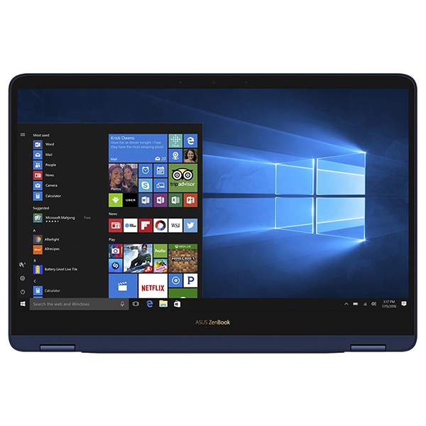 Laptop 2 in 1 ASUS ZenBook Flip UX370UA-C4228R, 13.3" Full HD Touch, Intel Core i7-8550U pana la 4.0Ghz, 16GB, SSD 256GB, Intel UHD Graphics 620, Windows 10 Home, Blue