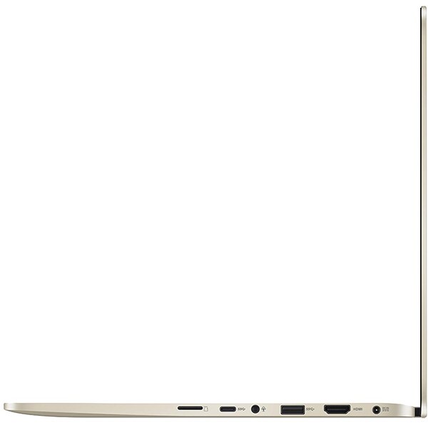 Laptop 2 in 1 ASUS ZenBook UX461UA-E1013T, 14" Full HD Touch, Intel Core i5-8250U pana la 3.4GHz, 8GB, SSD 256GB, Intel UHD Graphics 620, Windows 10 Home, Gold