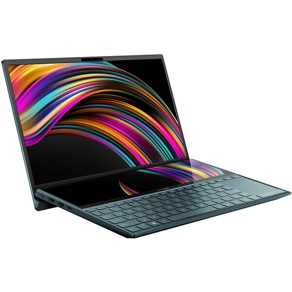 Laptop ASUS ZenBook Duo UX481FA-BM011T, Intel Core i7-10510U pana la 4.9GHz, 14" Full HD, 16GB, SSD 512GB, Intel HD Graphics 620, Windows 10 Home, Celestial Blue