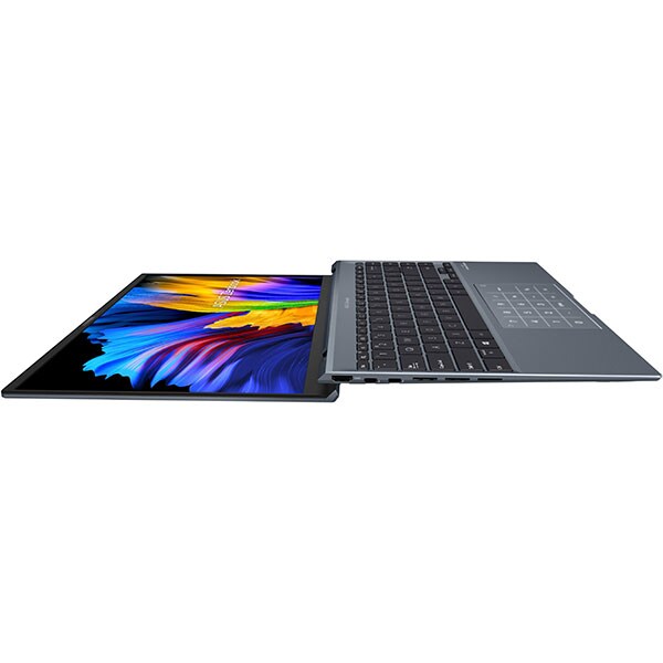 Laptop ASUS Zenbook 14X OLED UX5401EA-KU153X, Intel Core i7-1165G7 pana la 4.7GHz, 14" 4K, 16GB, SSD 1TB, Intel Iris Xe Graphics, Windows 11 Pro, Pine Grey