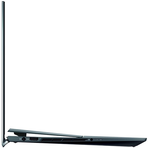 Laptop ASUS ZenBook Pro Duo OLED UX582ZW-H2021X, Intel Core i7-12700H pana la 4.7GHz, 15.6" 4K UHD Touch, 32GB, SSD 1TB, NVIDIA GeForce RTX 3070 Ti 8GB, Windows 11 Pro, Celestial Blue