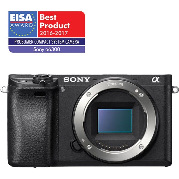 Camera foto digitala mirrorless SONY Alpha A6300, Body, 24.2Mp, 4K, 3 inch, negru
