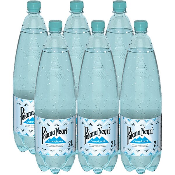 Apa minerala POIANA NEGRI Cumpatata bax 2L x 6 sticle