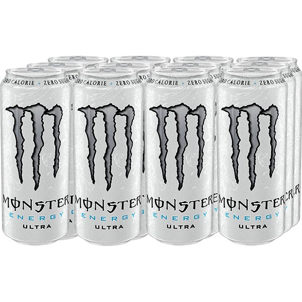 Bautura energizanta MONSTER Ultra Zero Zahar bax 0.5L x 12 doze