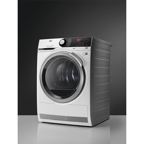 Uscator de rufe AEG T8DBE48S, Motor Inverter, Pompa de caldura, 8kg, 10 programe, Clasa A++, alb