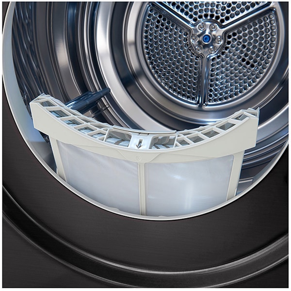 Uscator de rufe LG RC90V9JV2Q, ThinQ, condensare si pompa de caldura, 9Kg, 14 Programe, Clasa A+++, negru