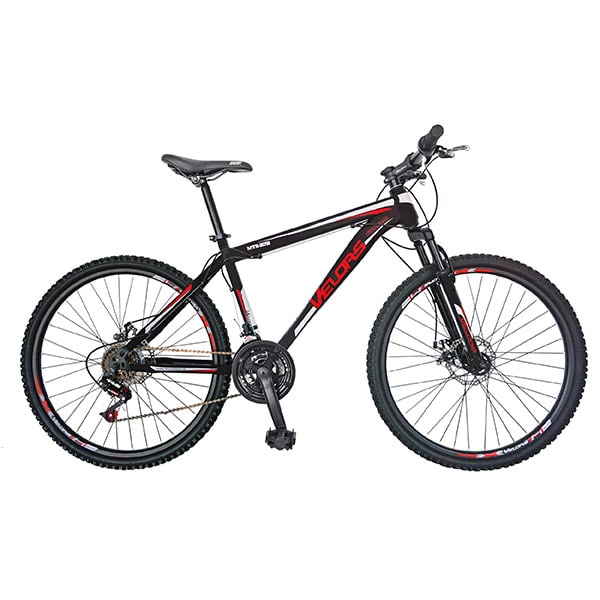 Bicicleta Mountain Bike VELORS V2609A, 26", cadru otel, negru - rosu