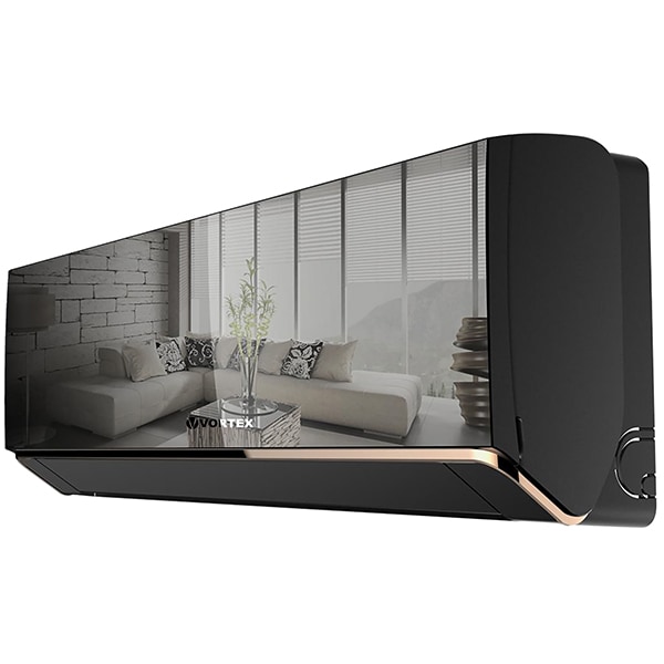 Aer conditionat VORTEX VAI1222HEW, 12000 BTU, A++/A+, Functie Incalzire, Inverter, Wi-Fi, kit instalare inclus, negru/oglinda
