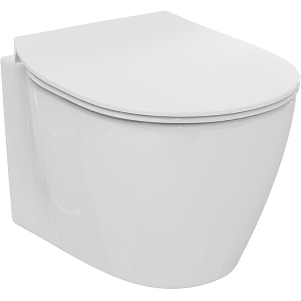Vas WC IDEAL STANDARD Connect Space E121701, montaj suspendat, evacuare orizontala, alb